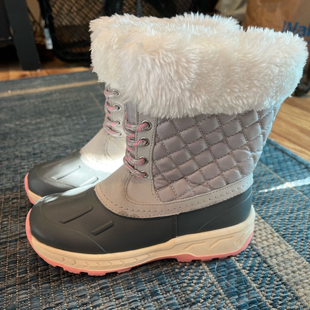 Carter's Gray and Pink Winter Boots